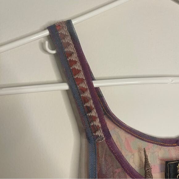 Johnny Was Chaya Mesh Dress Colorful Western Boho Size S NWT - Picture 8 of 14